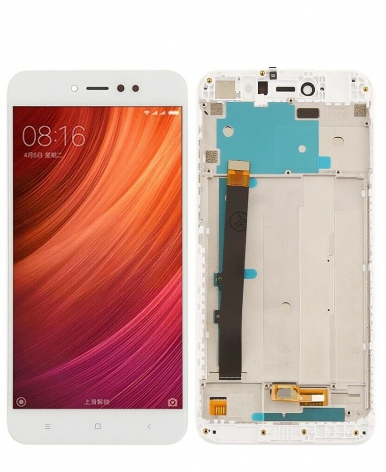 OEM HQ  Xiaomi Redmi Note 5A Prime Lcd Display Screen Οθόνη + Touch Screen Digitizer Μηχανισμός Αφής+ Frame Πλαίσιο White (Grade AAA+++)