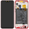 Γνήσιο Original Huawei Y9 2019, IPS LCD Display Screen Οθόνη + Touch Screen Digitizer Μηχανισμός Αφής + Frame Πλαίσιο Red 02352MTE (Service Pack By Huawei)