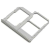 Γνήσια Original Samsung Galaxy A40 2019 (SM-A405F) Sim Tray Cover Assy - SD Card , Υποδοχέας Κάρτας Σιμ & Κάρτας Μνήμης - Κάλυμμα Silver White (Service Pack By Samsung) GH98-44303B