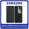 Original Γνήσιο Samsung Galaxy A12 A125 SM-A125F Rear Back Battery Cover Πίσω Κάλυμμα Πλάτη Καπάκι Μπαταρίας + Camera Lens Τζαμάκι Κάμερας Black Μαύρο GH82-24487A (Service Pack By Samsung)