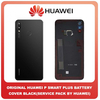 Γνήσιο Original Huawei P Smart Plus , PSmart Plus INE-LX1 Rear Back Battery Cover + Fingerprint Sensor + Camera Lens, Πίσω Καπάκι Μπαταρίας Με Αισθητήρα Δακτυλικών Αποτυπωμάτων Και Τζάμι Κάμερας Black Μαύρο 02352CAH (Service Pack By Huawei)