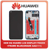 OEM HQ Huawei P40 Lite E (ART-L28 ART-L29 ART-L29N) LCD Display Screen Assembly Οθόνη + Touch Screen Digitizer Μηχανισμός Αφής + Frame Πλαίσιο Aurora Blue Μπλε (Grade AAA+++)