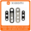 Original Γνήσιο Xiaomi Redmi Note 8 Pro , Note8 Pro (2015105, M1906G7I, M1906G7G) Rear Back Camera Frame Πίσω Πλαίσιο Τζάμι Κάμερα + Lens Τζαμάκι Κάμερας (Service Pack By Xiaomi)