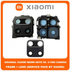 Original Γνήσιο Xiaomi Redmi Note 9S (M2003J6A1G) , Rear Back Camera Frame Πίσω Πλαίσιο Κάμερας + Lens Τζαμάκι Κάμερας (Service Pack By Xiaomi)