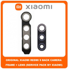 Original Γνήσιο Xiaomi Redmi 9 Redmi9 (M2004J19G, M2004J19C) Rear Back Camera Frame Πίσω Πλαίσιο Κάμερας + Lens Τζαμάκι Κάμερας (Service Pack By Xiaomi)