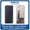 OEM HQ Nokia 1.3 Nokia1.3 (TA-1216, TA-1205) IPS LCD Display Screen Assembly Οθόνη + Touch Screen Digitizer Μηχανισμός Αφής Black Μαύρο (Grade AAA+++)