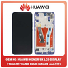 OEM HQ Huawei Honor 9X (STK-LX1) LCD Display Screen Οθόνη + Touch Screen DIgitizer Μηχανισμός Αφής + Frame Bezel Πλαίσιο Blue Μπλε (Grade AAA+++)