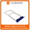 Original Γνήσιο Xiaomi Mi 9 Lite Mi9 Lite (M1904F3BG) SIM Tray Cover Assy + Micro SD Tray Slot Υποδοχέας Βάση Θήκη Κάρτας SIM Κάλυμμα Blue Μπλε (Service Pack By Xiaomi)