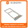 Original Γνήσιο Xiaomi Mi 9 Lite Mi9 Lite (M1904F3BG) SIM Tray Cover Assy + Micro SD Tray Slot Υποδοχέας Βάση Θήκη Κάρτας SIM Κάλυμμα White Άσπρο (Service Pack By Xiaomi)