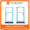 Original Γνήσιο Xiaomi Mi A3 MiA3 (M1906F9SH, M1906F9SI) SIM Tray Cover Assy + Micro SD Tray Slot Υποδοχέας Βάση Θήκη Κάρτας SIM Κάλυμμα Blue Μπλε (Service Pack By Xiaomi)