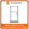 Original Γνήσιο Xiaomi Mi A3 MiA3 (M1906F9SH, M1906F9SI) SIM Tray Cover Assy + Micro SD Tray Slot Υποδοχέας Βάση Θήκη Κάρτας SIM Κάλυμμα White Άσπρο (Service Pack By Xiaomi)