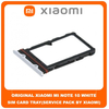 Original Γνήσιο Xiaomi Mi Note 10 Note10 (M1910F4G) SIM Tray Cover Assy Υποδοχέας Βάση Θήκη Κάρτας SIM Κάλυμμα White Άσπρο (Service Pack By Xiaomi)