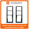 Original Γνήσιο Xiaomi Redmi 9A Redmi9A (M2006C3LG, M2006C3LI, M2006C3LC, M2004C3L) SIM Tray Cover Assy + Micro SD Tray Slot Υποδοχέας Βάση Θήκη Κάρτας SIM Κάλυμμα Blue Μπλε (Service Pack By Xiaomi)