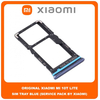 Original Γνήσιο Xiaomi Mi 10T Lite , Mi10T Lite (M2007J17G) SIM Card Tray Cover Assy + Micro SD Tray Slot Υποδοχέας Βάση Θήκη Κάρτας SIM Κάλυμμα Blue Μπλε (Service Pack By Xiaomi)