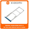 Original Γνήσιο Xiaomi Redmi Note 10 , Redmi Note10 (M2101K7AI, M2101K7AG) SIM Card Tray Cover Assy + Micro SD Tray Slot Υποδοχέας Βάση Θήκη Κάρτας SIM Κάλυμμα Blue Μπλε (Service Pack By Xiaomi)