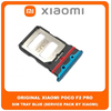 Original Γνήσιο Xiaomi Poco F2 Pro , PocoF2 Pro (M2004J11G) SIM Card Tray Cover Assy + Micro SD Tray Slot Υποδοχέας Βάση Θήκη Κάρτας SIM Κάλυμμα Blue Μπλε (Service Pack By Xiaomi)