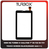 OEM HQ Tablet Turbo X Turbo-X TurboX Calltab 7'' 7 Inches DI-722 DI-721 Ritmix RMD-753 Supra M74CG XN1176V6 Touch Screen Digitizer Μηχανισμός Αφής Τζάμι Black Μαύρο (Grade AAA+++)