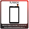 OEM HQ Tablet Turbo X Turbo-X TurboX Calltab 7'' 7 Inches DI-722 DI-721 Ritmix RMD-753 Supra M74CG XN1176V6 Touch Screen Digitizer Μηχανισμός Αφής Τζάμι Black Μαύρο (Premium A+)