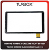 OEM HQ Tablet Turbo X Turbo-X TurboX Calltab 10.1'' 10,1 Inches DI-1021 Touch Screen Digitizer Μηχανισμός Αφής Τζάμι Black Μαύρο (Grade AAA+++)