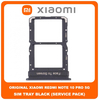 Original Γνήσιο Xiaomi Redmi Note 10 Pro 5G CN , Note10 Pro 5G CN (China Version) SIM Card Tray Cover Assy + Micro SD Tray Slot Υποδοχέας Βάση Θήκη Κάρτας SIM Κάλυμμα Black Μαύρο (Service Pack By Xiaomi)