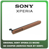 Γνήσια Original Sony Xperia Z3 (H9436, H8416, H9493) Micro Sd Cover Κάλυμμα Υποδοχής Κάρτας Micro Sd 1282-3015 Copper (Service Pack By Sony)