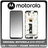 Γνήσιο Original Motorola MOTO G10 (XT2127) Lcd Display Screen Οθόνη + Touch Screen Digitizer Μηχανισμός Αφής + Frame Πλασιο Black 5D18C18090 (Service Pack By Motorola)