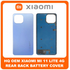 HQ OEM Συμβατό Για Xiaomi Mi 11 Lite 4G (M2101K9AG, M2101K9AI) Rear Back Battery Cover Πίσω Κάλυμμα Καπάκι Μπαταρίας Blue Μπλε (Grade AAA+++)