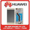 HQ OEM Συμβατό Για Huawei P9 Lite (VNS-L31, VNS-L21) IPS LCD Display Screen Assembly Οθόνη + Touch Screen Digitizer Μηχανισμός Αφής + Frame Bezel Πλαίσιο Σασί Gold Χρυσό Without Logo (Grade AAA+++)