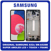 Γνήσια Original Samsung Galaxy A52s 5G (SM-A528B, SM-A528B/DS) Super AMOLED LCD Display Screen Assembly Οθόνη + Touch Screen Digitizer Μηχανισμός Αφής + Frame Bezel Πλαίσιο Σασί Violet Βιολετή GH82-26861C (Service Pack By Samsung)