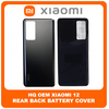 HQ OEM Συμβατό Για Xiaomi 12 (2201123G, 2201123C) Rear Back Battery Cover Πίσω Κάλυμμα Καπάκι Πλάτη Μπαταρίας Black Μαύρο (Premium A+)