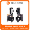 Γνήσια Original Xiaomi Redmi 9, Redmi9 (M2004J19G, M2004J19C) USB Type-C Charging Dock Connector Flex Sub Board, Καλωδιοταινία Υπό Πλακέτα Φόρτισης + Microphone Μικρόφωνο + Audio Jack Θύρα Ακουστικών 5600010J1900 (Service Pack By Xiaomi)