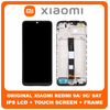 Γνήσιο Original Xiaomi Redmi 9A (M2006C3LG), Redmi 9C (M2006C3MG), Redmi 9AT (M2006C3LVG) Redmi 10A (220233L2C) IPS LCD Display Screen Assembly Οθόνη + Touch Screen Digitizer Μηχανισμός Αφής + Frame Bezel Πλαίσιο Σασί  Black Μαύρο 5600070C3L00 (Service Pack By Xiaomi)