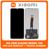 HQ OEM Συμβατό Για Xiaomi Redmi 10C (220333QAG, 220333QBI) / Poco C40 (220333QPG) IPS LCD Display Screen Assembly Οθόνη + Touch Screen Digitizer Μηχανισμός Αφής Black Μαύρο (Grade AAA+++)