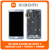 HQ OEM Συμβατό Για Xiaomi Mi Note 2 (2015213) AMOLED LCD Display Screen Assembly Οθόνη + Touch Screen Digitizer Μηχανισμός Αφής + Frame Bezel Πλαίσιο Σασί Silver Ασημί (Grade AAA+++)