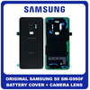 Γνήσια Original Samsung Galaxy S9 (SM-G960F, SM-G960, SM-G960F) Rear Back Battery Cover Πίσω Κάλυμμα Καπάκι Πλάτη Μπαταρίας + Camera Lens Τζαμάκι Κάμερας Black Μαύρο GH82-15865A (Service Pack By Samsung)