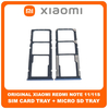 Γνήσια Original Xiaomi Redmi Note 11 (2201117TG, 2201117TI), Redmi Note 11S (2201117SG, 2201117SI) SIM Card Tray + Micro SD Tray Slot Υποδοχέας Βάση Θήκη Κάρτας SIM Twilight Blue Μπλε (Service Pack By Xiaomi)