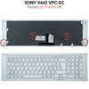Πληκτρολόγιο Sony Vaio vpc ec With Frame White