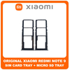 Γνήσιο Original Xiaomi Redmi Note 9, Redmi Note9 (M2003J15SC, M2003J15SG, M2003J15SS) SIM Card Tray + Micro SD Tray Slot Υποδοχέας Βάση Θήκη Κάρτας SIM Midnight Grey Μαύρο 48200000263W (Service Pack By Xiaomi)