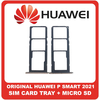 Γνήσια Original Huawei P Smart 2021, PSmart 2021 (PPA-LX1, PPA-LX2) SIM Card Tray + Micro SD Tray Slot Υποδοχέας Βάση Θήκη Κάρτας SIM Blush Gold Χρυσό​ (Service Pack By Huawei)