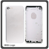 OEM HQ Apple Iphone 7 Back Battery Cover- Housing Καπάκι Μπαταρίας- Σασί + Πλαινά πλήκτρα Side Keys + Θήκη Κάρτας Sim Holder Silver