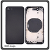 ​OEM HQ Apple Iphone 8, 8g Back Battery Cover Middle Frame- Housing Καπάκι Μπαταρίας- Σασί + Πλαινά πλήκτρα Side Keys + Θήκη Κάρτας Sim Holder Black