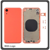 OEM HQ Apple Iphone XR  iPhoneXR (A2105, A1984, A2107, A2108, A2106, iPhone11,8) Rear Back Battery Cover Housing Καπάκι Μπαταρίας Σασί + Πλαινά πλήκτρα Side Keys + Θήκη Κάρτας Sim Holder Coral (Grade AAA+++)