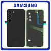 Γνήσια Original Samsung Galaxy S23 (SM-S911B, SM-S911B/DS) Rear Back Battery Cover Πίσω Κάλυμμα Καπάκι Πλάτη Μπαταρίας + Camera Lens Τζαμάκι Κάμερας Phantom Black Μαύρο GH82-30393A (Service Pack By Samsung)