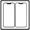 HQ OEM Συμβατό Με Apple iPhone 14 Plus (A2886, A2632, A2885) Premium Aftermarket Front Glass For Refurbished Μπροστινό Τζαμάκι Για Ανακατασκευή Black Μαύρο (Premium A+​)