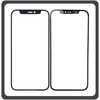 iPhone 12 (A2403, A2172) iPhone 12 Pro (A2407, A2341 ) Premium Aftermarket Front Glass For Refurbished Μπροστινό Τζαμάκι Για Ανακατασκευή + Touch Screen Digitizer Μηχανισμός Αφής + Frame Bezel Πλαίσιο Σασί Black Μαύρο​ (Ref By Apple)
