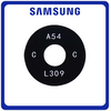 Γνήσια Original Samsung Galaxy A54 (SM-A546V, SM-A546U) Rear Back Camera Glass Lens Macro Πίσω Τζαμάκι Κάμερας Black Μαύρο GH64-09049A (Service Pack By Samsung)