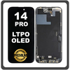 Original Apple iPhone 14 Pro, iPhone 14Pro (A2890, A2650, A2889) LTPO Super Retina XDR OLED LCD Οθόνη Black Μαύρο Pulled