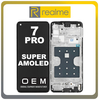 HQ OEM Συμβατό Για Realme 7 Pro (RMX2170) Super AMOLED LCD Display Screen Assembly Οθόνη + Touch Screen Digitizer Μηχανισμός Αφής + Frame Bezel Πλαίσιο Σασί Blue Μπλε (Premium A+)