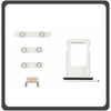 HQ OEM Συμβατό Για Apple iPhone 11, iPhone11 (A2221, A2111, A2223, iPhone12,1) Set (Sim Tray + Power On/Off + Volume Keys + Silence Button) White Άσπρο (Grade AAA+++)