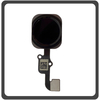 Γνήσια Original Apple iPhone 6S, iPhone 6 S (A1633, A1688), iPhone 6S+, iPhone 6S Plus (A1634, A1687) Home Button Κεντρικό Κουμπί + Flex Cable Space Gray Μαύρο